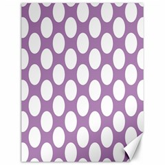 Lilac Polkadot Canvas 12  X 16  (unframed) by Zandiepants