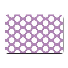 Lilac Polkadot Small Door Mat by Zandiepants