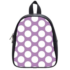 Lilac Polkadot School Bag (small) by Zandiepants