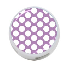 Lilac Polkadot 4-port Usb Hub (two Sides) by Zandiepants