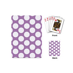 Lilac Polkadot Playing Cards (mini) by Zandiepants