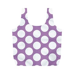 Lilac Polkadot Reusable Bag (m) by Zandiepants