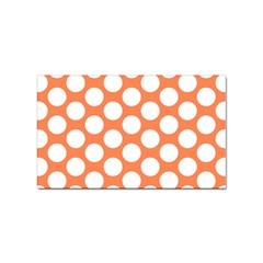 Orange Polkadot Sticker 10 Pack (rectangle)