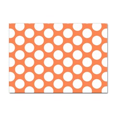 Orange Polkadot A4 Sticker 10 Pack by Zandiepants