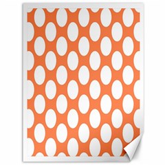 Orange Polkadot Canvas 36  X 48  (unframed) by Zandiepants