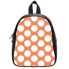 Orange Polkadot School Bag (small) by Zandiepants