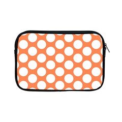 Orange Polkadot Apple Ipad Mini Zippered Sleeve by Zandiepants