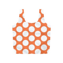 Orange Polkadot Reusable Bag (s) by Zandiepants