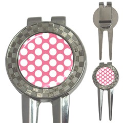 Pink Polkadot Golf Pitchfork & Ball Marker by Zandiepants