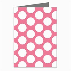 Pink Polkadot Greeting Card by Zandiepants