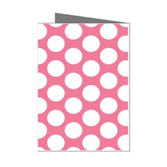 Pink Polkadot Mini Greeting Card (8 Pack) by Zandiepants