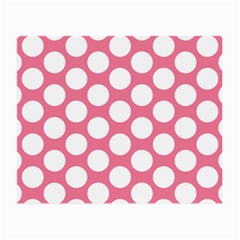 Pink Polkadot Glasses Cloth (small) by Zandiepants