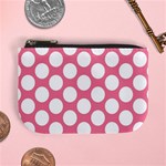 Pink Polkadot Coin Change Purse Front