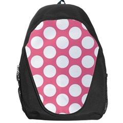 Pink Polkadot Backpack Bag by Zandiepants