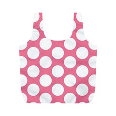 Pink Polkadot Reusable Bag (m) by Zandiepants