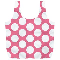 Pink Polkadot Reusable Bag (xl) by Zandiepants