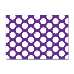 Purple Polkadot A4 Sticker 100 Pack by Zandiepants