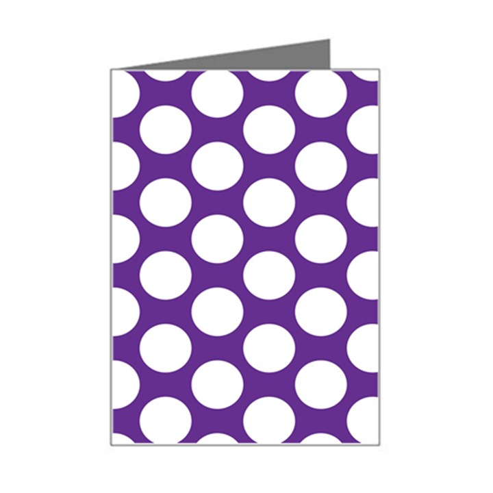 Purple Polkadot Mini Greeting Card