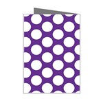 Purple Polkadot Mini Greeting Card Right