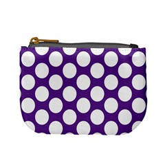 Purple Polkadot Coin Change Purse