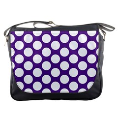 Purple Polkadot Messenger Bag by Zandiepants