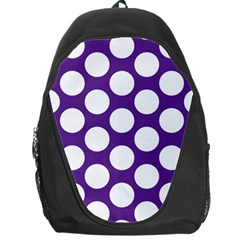 Purple Polkadot Backpack Bag by Zandiepants