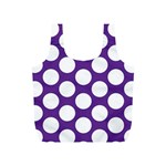 Purple Polkadot Reusable Bag (S) Back