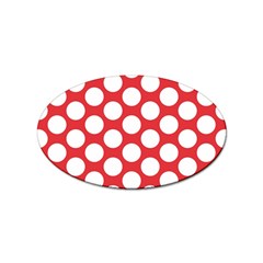 Red Polkadot Sticker (oval) by Zandiepants