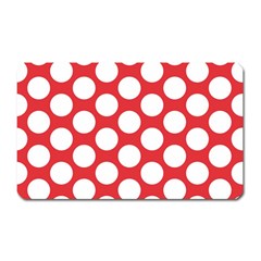 Red Polkadot Magnet (rectangular) by Zandiepants