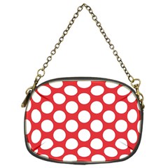 Red Polkadot Chain Purse (one Side) by Zandiepants