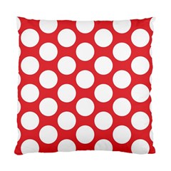 Red Polkadot Cushion Case (two Sided)  by Zandiepants