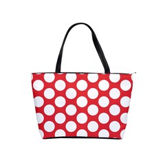 Red Polkadot Large Shoulder Bag by Zandiepants