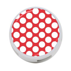 Red Polkadot 4-port Usb Hub (one Side) by Zandiepants