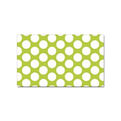 Spring Green Polkadot Sticker 10 Pack (rectangle)