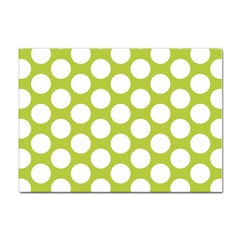 Spring Green Polkadot A4 Sticker 10 Pack by Zandiepants