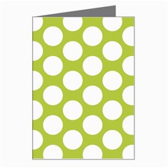 Spring Green Polkadot Greeting Card by Zandiepants