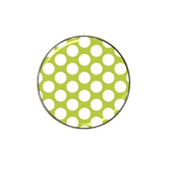 Spring Green Polkadot Golf Ball Marker 4 Pack (for Hat Clip) by Zandiepants