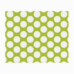 Spring Green Polkadot Glasses Cloth (small, Two Sided) by Zandiepants