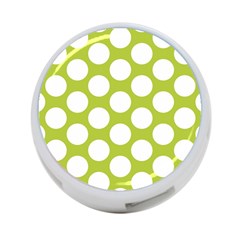 Spring Green Polkadot 4-port Usb Hub (one Side) by Zandiepants