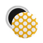 Sunny Yellow Polkadot 2.25  Button Magnet Front