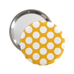 Sunny Yellow Polkadot Handbag Mirror (2 25 ) by Zandiepants