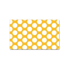 Sunny Yellow Polkadot Sticker (rectangle)