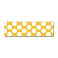 Sunny Yellow Polkadot Bumper Sticker by Zandiepants