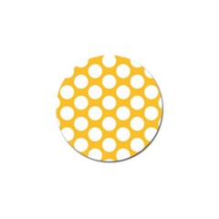 Sunny Yellow Polkadot Golf Ball Marker 4 Pack by Zandiepants