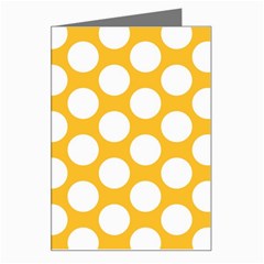 Sunny Yellow Polkadot Greeting Card by Zandiepants