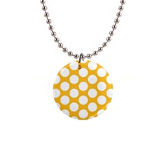 Sunny Yellow Polkadot Button Necklace by Zandiepants