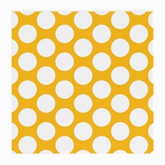 Sunny Yellow Polkadot Glasses Cloth (medium, Two Sided) by Zandiepants