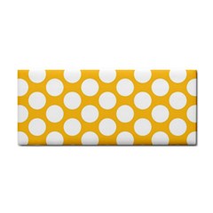 Sunny Yellow Polkadot Hand Towel by Zandiepants