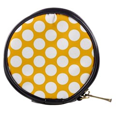 Sunny Yellow Polkadot Mini Makeup Case by Zandiepants