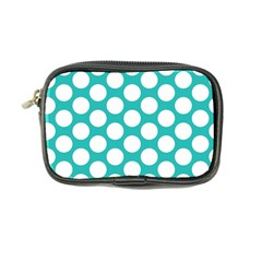 Turquoise Polkadot Pattern Coin Purse